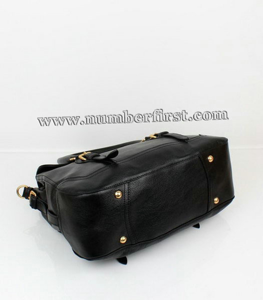 Prada Latest Black Calf Leather Handbag-3