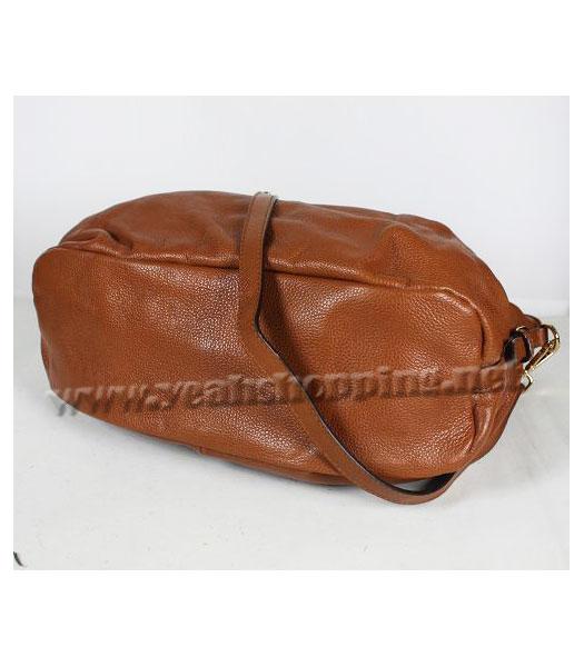 Prada Leather Tote Bag Earth Yellow-2