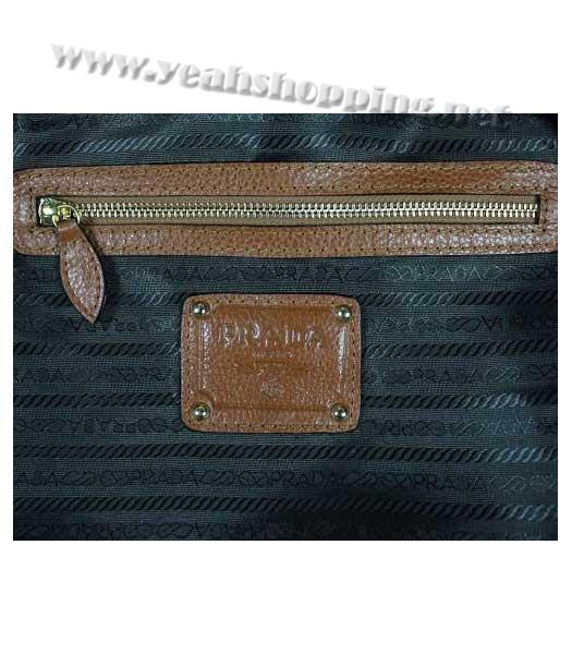 Prada Leather Tote Bag Earth Yellow-4