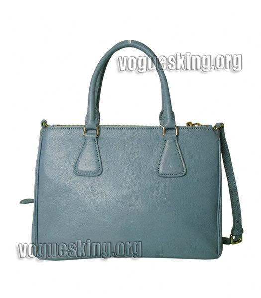Prada Light Blue Original Leather Tote Bag-1