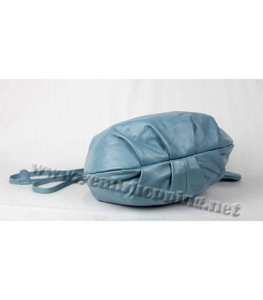 Prada Long Strap Bag in Blue Leather-2