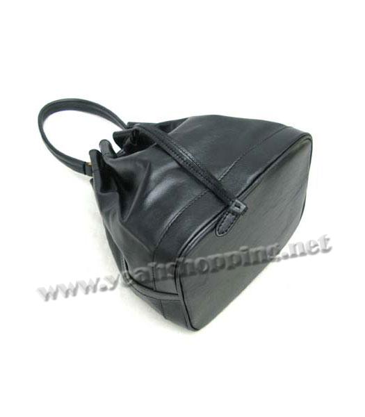 Prada Madras Small Tote Bag Black Leather_BR3672-3
