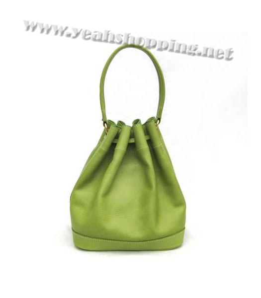 Prada Madras Small Tote Bag Light Green Leather_BR3672-1