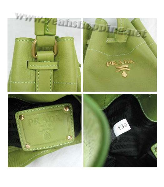 Prada Madras Small Tote Bag Light Green Leather_BR3672-5
