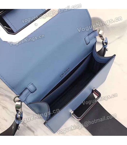 Prada Mixed Colors Original Leather Small Shoulder Bag Blue-5