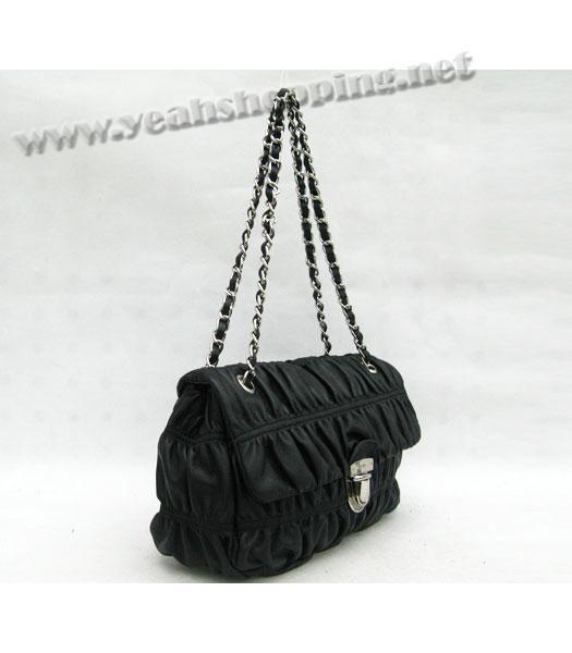 Prada Nappa Gaufre Shoulder Bag Black-2
