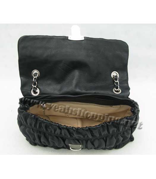 Prada Nappa Gaufre Shoulder Bag Black-4