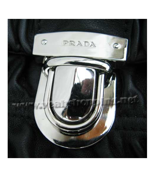 Prada Nappa Gaufre Shoulder Bag Black-6