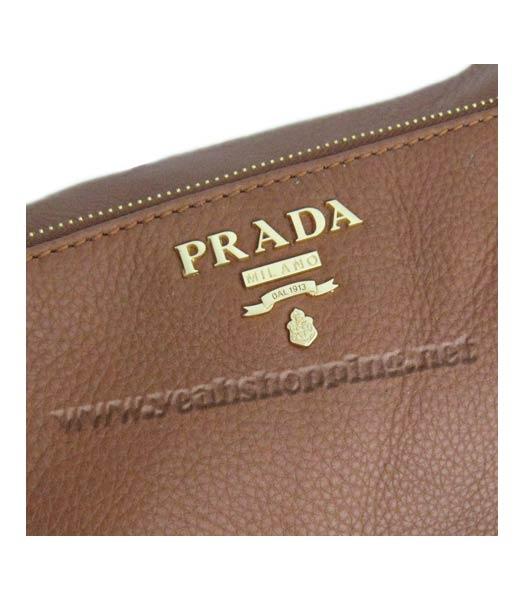 Prada Nappa Leather Single Shoulder Bag Coffee_BR4081-5