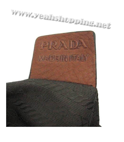 Prada Nappa Leather Single Shoulder Bag Coffee_BR4081-8