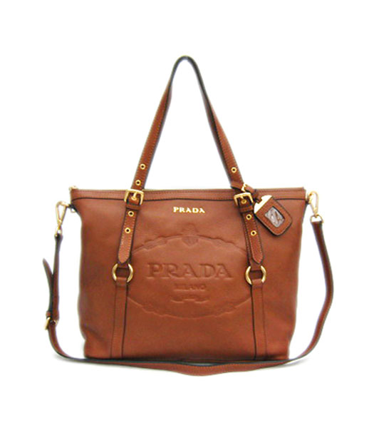 Prada New Designer Bag Coffee Leather_BR4253