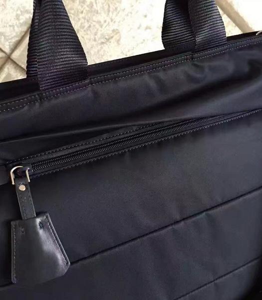Prada New Style Original Canvas Briefcase Bag Black-2