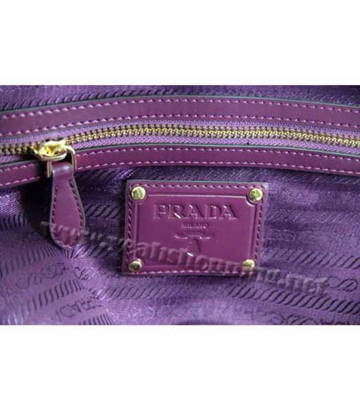 Prada Nylon Gaufre Tote Bag Purple-7