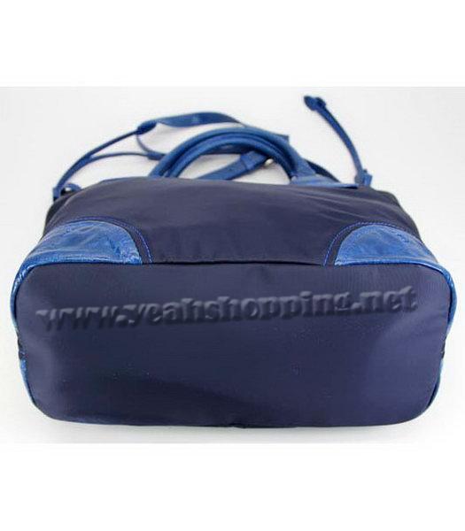 Prada Nylon Tote Bag with Blue Leather Trim-3