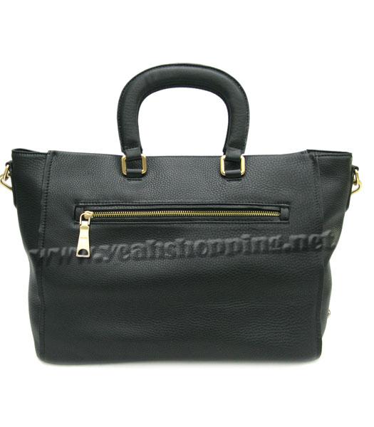 Prada Oil Leather Handbag Black-1