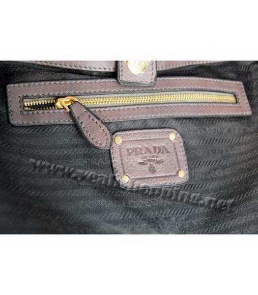Prada Oil Wax Milled Pocket Hobo Handbag Dark Grey-6