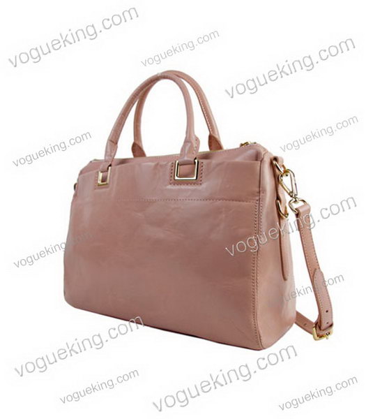 Prada Pink Deerskin Leather Top Handle Bag-1