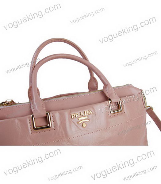 Prada Pink Deerskin Leather Top Handle Bag-2