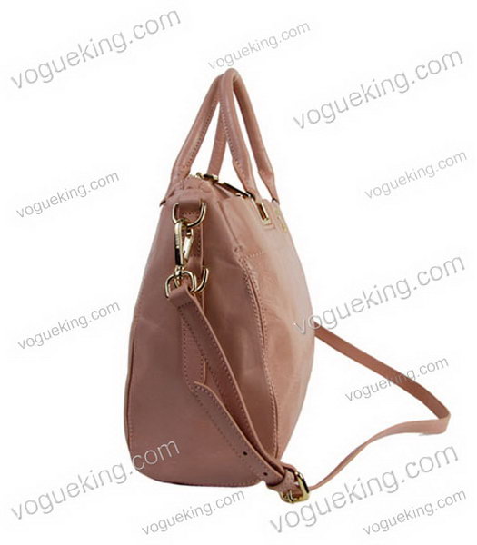 Prada Pink Deerskin Leather Top Handle Bag-5