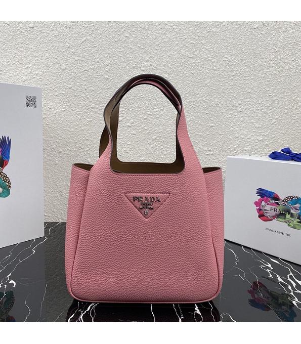 Prada Pink Original Soft Calfskin Leather Bucket Bag