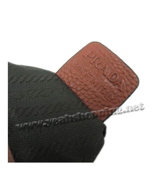 Prada Pocket Tote Bag in Coffee Cowhide Leather_BR4350-8