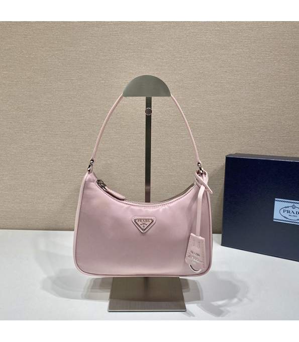 Prada Re-Edition 2000 Light Pink Original Nylon Mini Hobo Bag