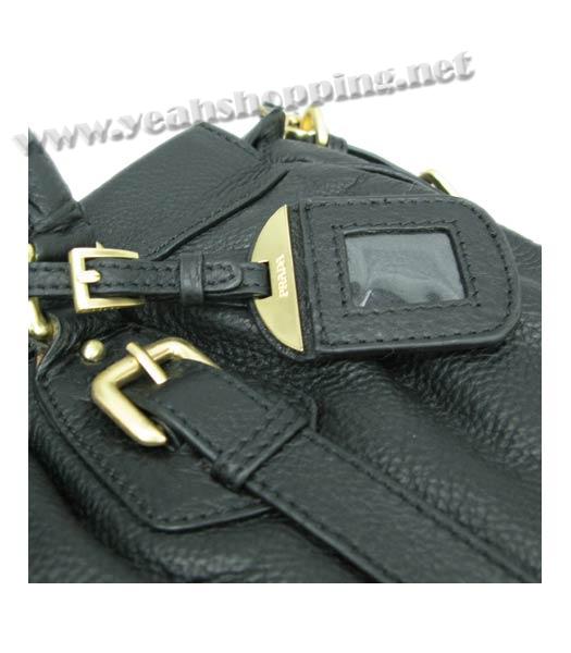 Prada Sacca Shoulder Bag in Black Leather_BN1228L-4
