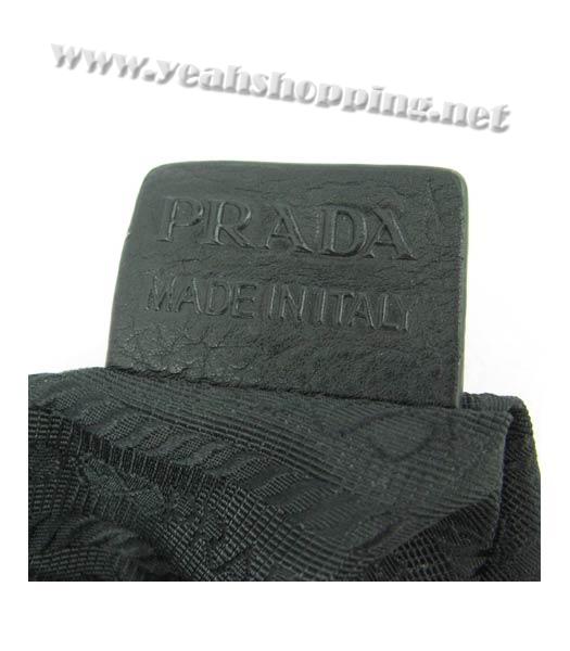 Prada Sacca Shoulder Bag in Black Leather_BN1228L-8