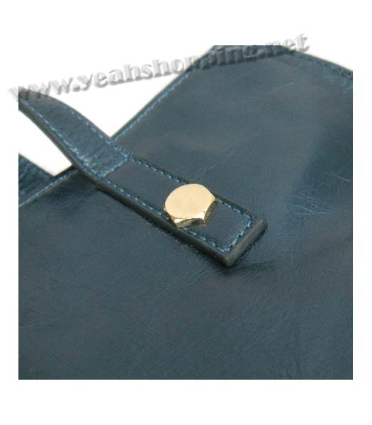 Prada Shine Large Tote Bag Blue Oil Wax Leather_VA0833-6