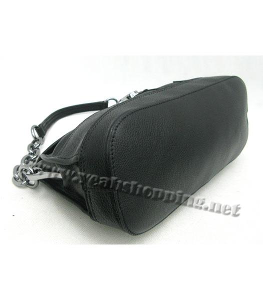 Prada Shiny Calfskin Shoulder Bag Black-3
