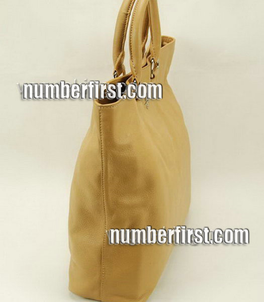 Prada Shopper PM Bag Calfskin Bag Apricot-2
