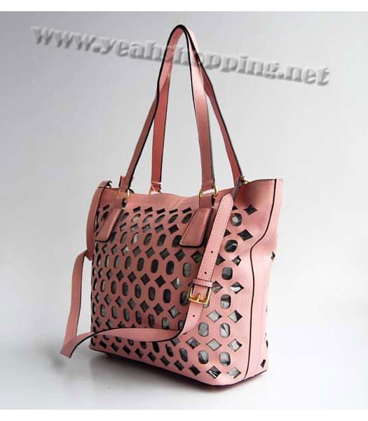 Prada Shoulder Handbag Pink Calfskin-2