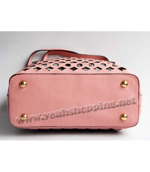 Prada Shoulder Handbag Pink Calfskin-5