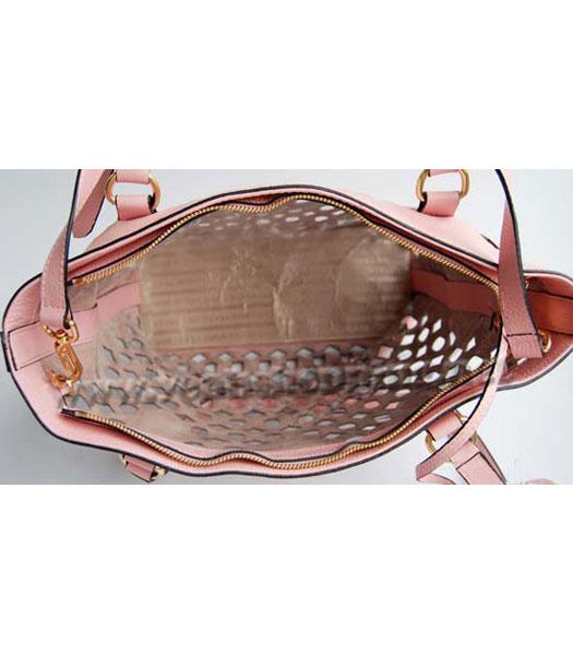 Prada Shoulder Handbag Pink Calfskin-6