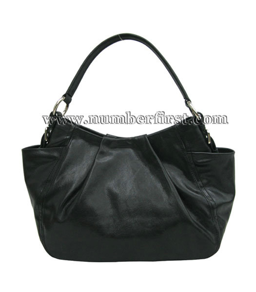 Prada Shoulder Tote Bag Black Oil Leather-1