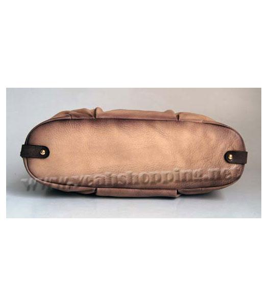 Prada Shoulder Tote Bag Offwhite Oil Wax Milled-4