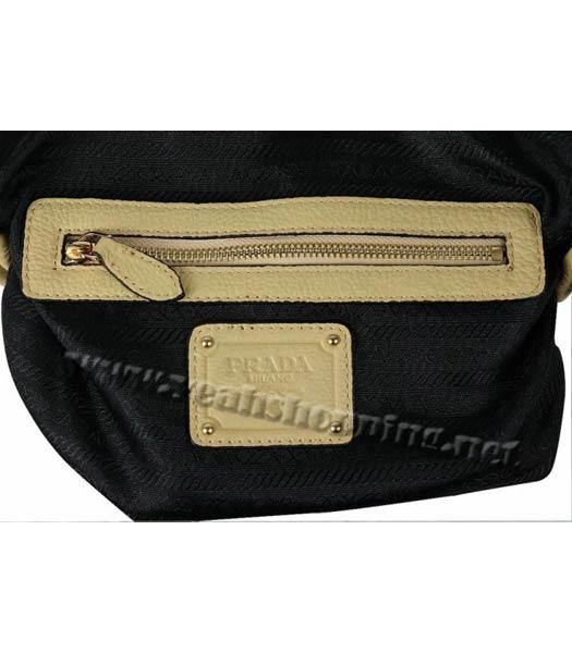 Prada Single Strap Samll Flap Bag in Apricot Leather-7