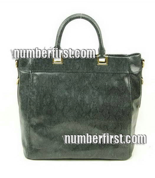 Prada Snake Veins Leather Tote Handbag Black-1