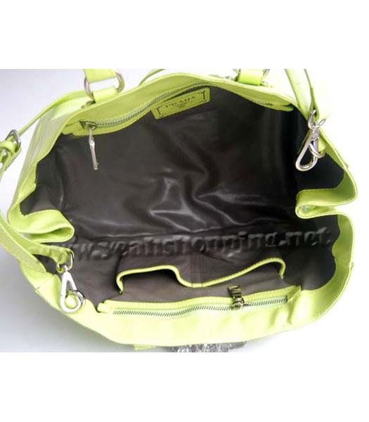 Prada Spazzolato Shopping Tote Handbag in Green-6