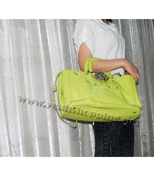 Prada Spazzolato Shopping Tote Handbag in Green-8