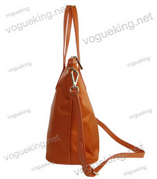 Prada Tessuto Large Shopping Tote Bag Orange Waterproof Fabric-4