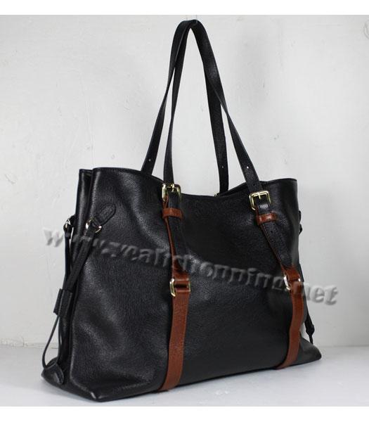 Prada Tote Bag Black Calfskin-1