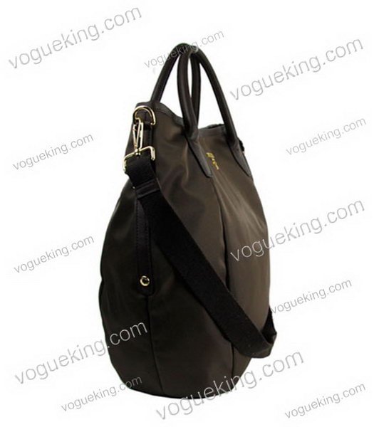 Prada Tote Bag Dark Coffee Waterproof With Calfskin Leather-4