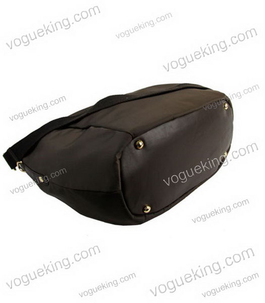 Prada Tote Bag Dark Coffee Waterproof With Calfskin Leather-6