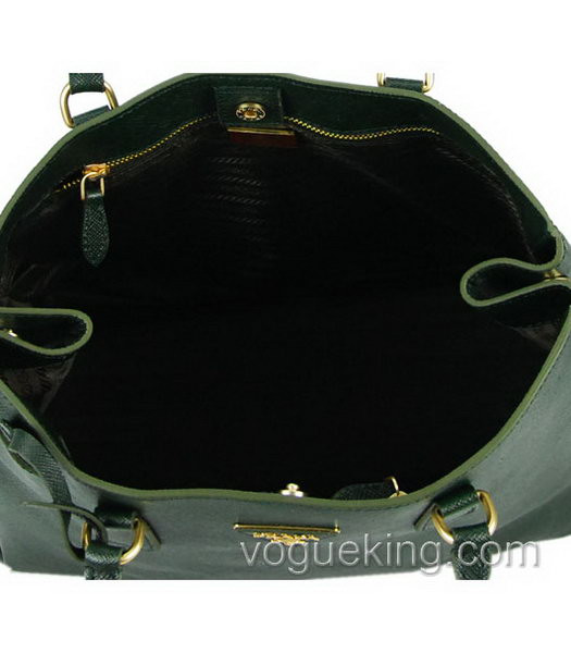Prada Tote Bag Green-4