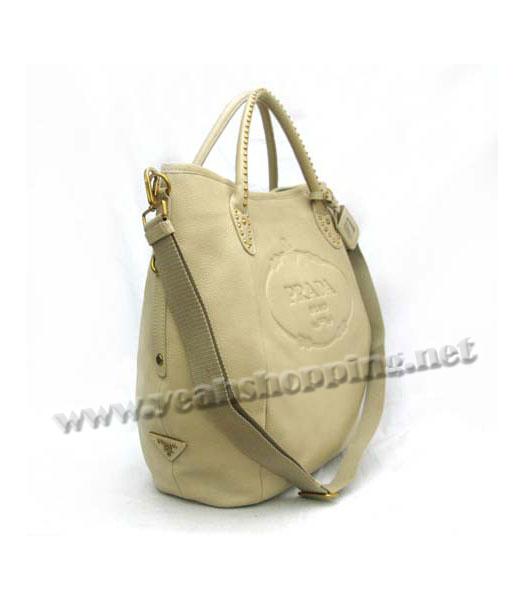 Prada Tote Handbag Apricot Leather_BR4426-2