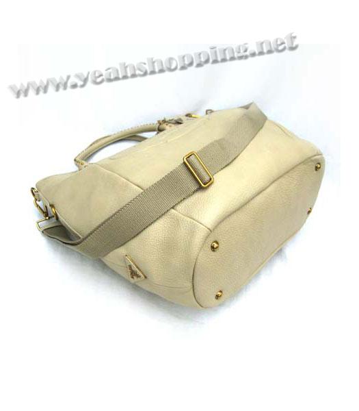 Prada Tote Handbag Apricot Leather_BR4426-3