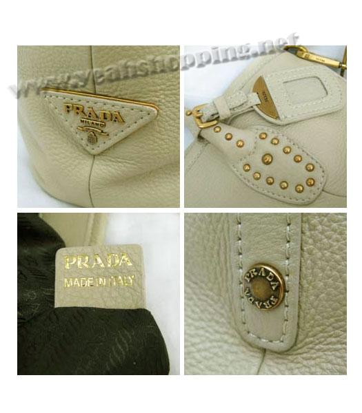 Prada Tote Handbag Apricot Leather_BR4426-5