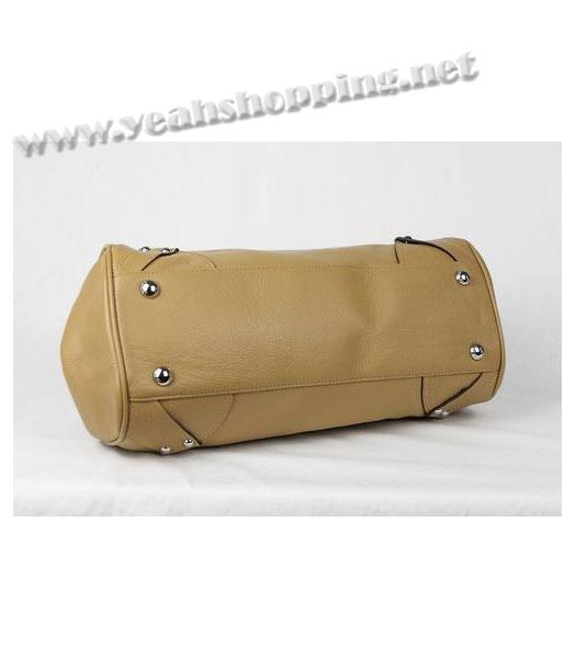 Prada Tote Handbag in Apricot Leather-4
