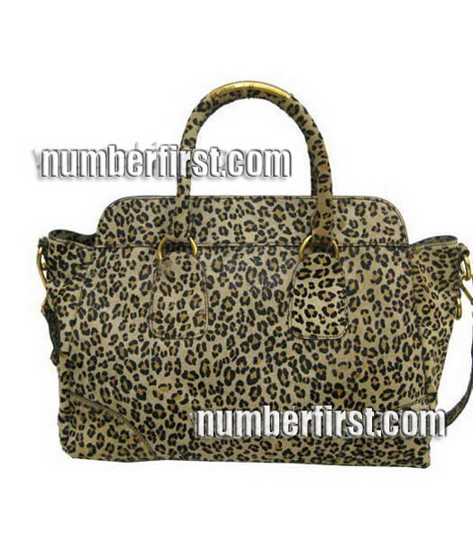Prada Tote Handbag Leopard Grain leather-1